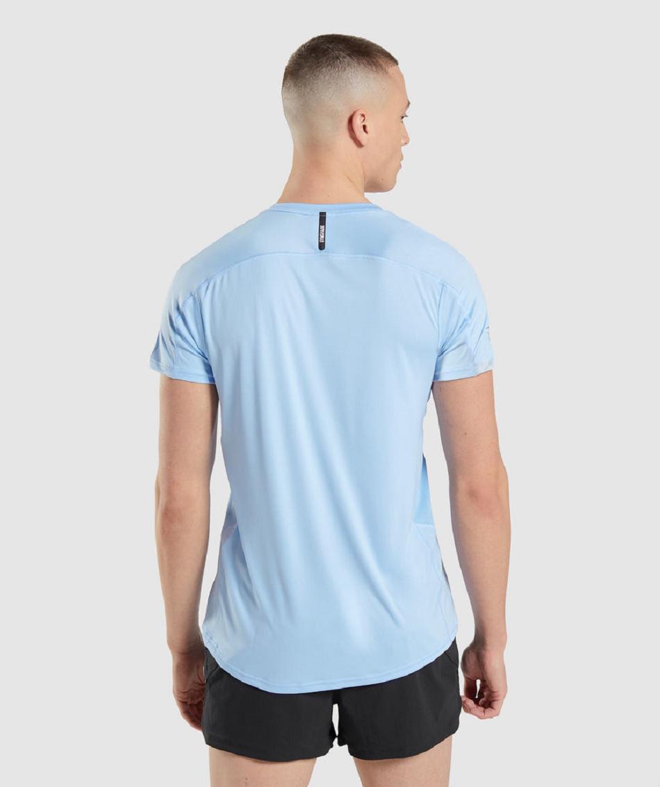 T Shirts Gymshark Speed Evolve Hombre Azules | CO 3432FDN